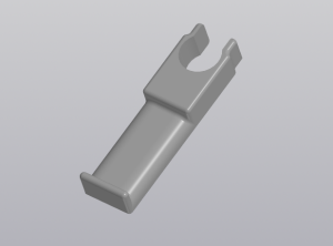 Крюк для наушников без дырок (на трубу диаметром 25,2мм)