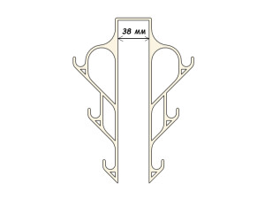 Дверной крючок вешалка 38 мм Дверной крючок вешалка 38 мм
