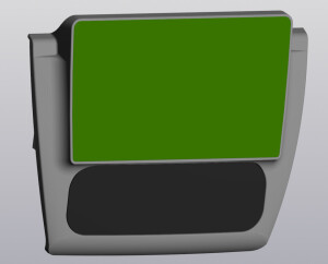 Переходная рамка 9-дюймовой магнитолы для а/м Chrysler Sebring, Dodge Stratus, Volga Siber и др.