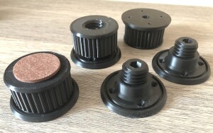 Мебельная опора под хромированную трубу 60мм, высотой 33мм