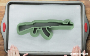 Форма для печенья и пряников AK-47