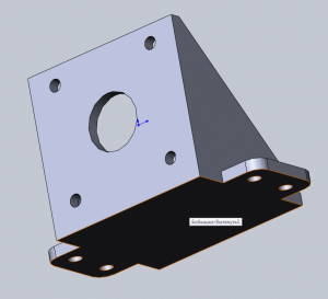 Крепление для ШД из принтера Robotron CM6329 и подобных