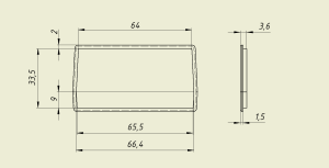 Торцевая панель для корпуса Gainta G445/416