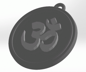 Брелок с логотипом знак ОМ