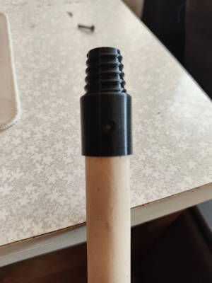 Насадка для ручки швабры с конической резьбой