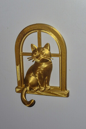 Магнит на холодильник "Кот на окне"