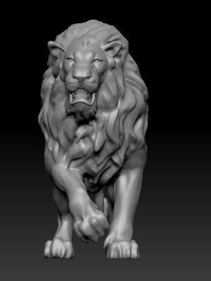 Лев в движении