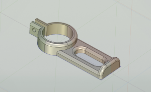 Держатель наушников на кронштейн-трубу 35mm