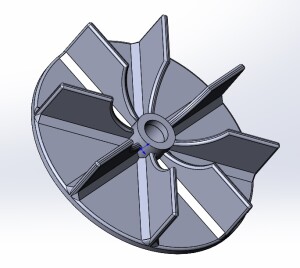 Крыльчатка охлаждения электродвигателя.