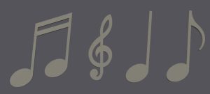 Модель музыкальных нот