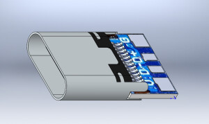 Гнездо USB C модель для моделирования и макетирования STEP, STL, SolidWorks, usb-c, type-c