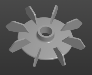 крыльчатка асинхронного двигателя