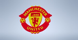 Подставка под бокал в виде логотипа Manchester United