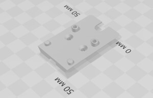Планка для установки прицела Micro RMR HD на пистолет Novritsch SSP5