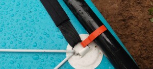 Крепеж весла на D-кольца сапа (под нестандартное весло диаметром 31 мм)