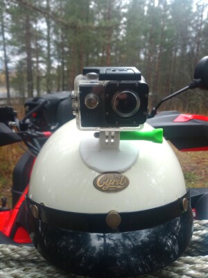 Крепление камеры к шлему