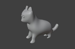 Стилизованный Кот «Батон» (Chubby Stylized Cat)