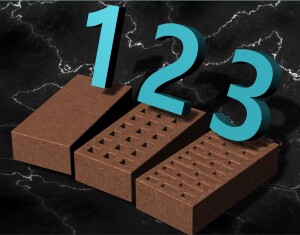 Кирпичи, просто 3 кирпича.