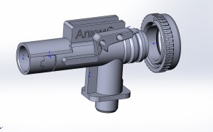Рычаг давилки, колесо с расширенной регулировкой и клипсы HopUp Cyma m4