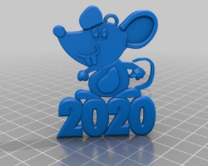 2020 Мышь - украшение на ёлку