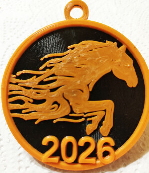 Медалька на Новый 2026 год