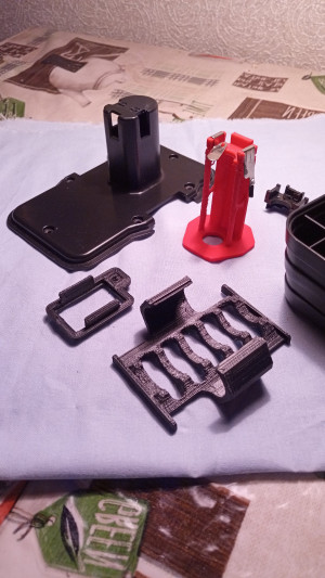 Комплект моделей печатных деталей для переделки АКБ шуруповерта Matrix на 3S-литий-ионный комплект