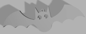 Летучая мышь Bat украшение на Хэллоуин Helloween. Подвесное украшение. Гирлянда