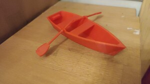 Лодка с веслами