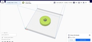 Шестерня 46 зубов червячной передачи для электрического культиватора