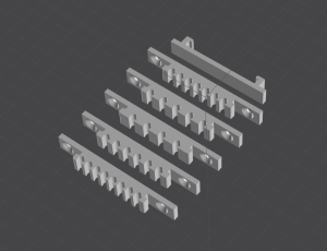 Крепление 4мм-овой тефлоновой трубки на стену (на 4-8 трубок)