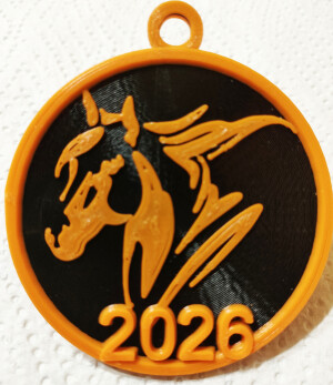 Медалька на Новый 2026 год