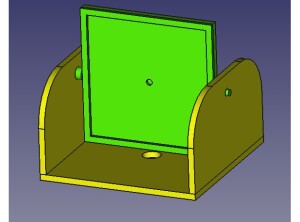 Поворотный отражатель для пленочной геодезической марки 40*40мм