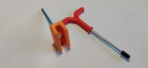 Переходник для колышков для палатки на льду под шуруповерт.