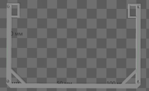 Планка для крепления грузовой сетки для WPL C74-1 (suzuki jimny)