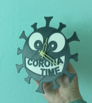 Часы коронавирус