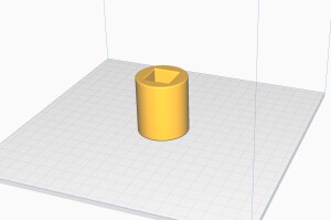 Заглушка На Самодельную Трость (Бадик) из Профильной (Квадратной) трубы 20x20мм.Размеры внешние высота 45мм.Диаметр 40мм.Внутренний 35x20.70x20.70мм.