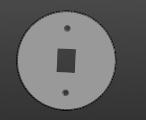 Заглушка подрозетника под временный выключатель 20х15