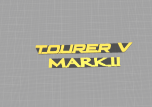 Шильдики надписи для Toyota - Tourer V и Mark II