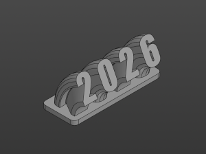 Статуэтка "2026" к новому году