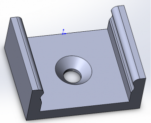 Крепление для профиля накладного алюминиевого LP-0616-2 ( размеры 16х6,5 )