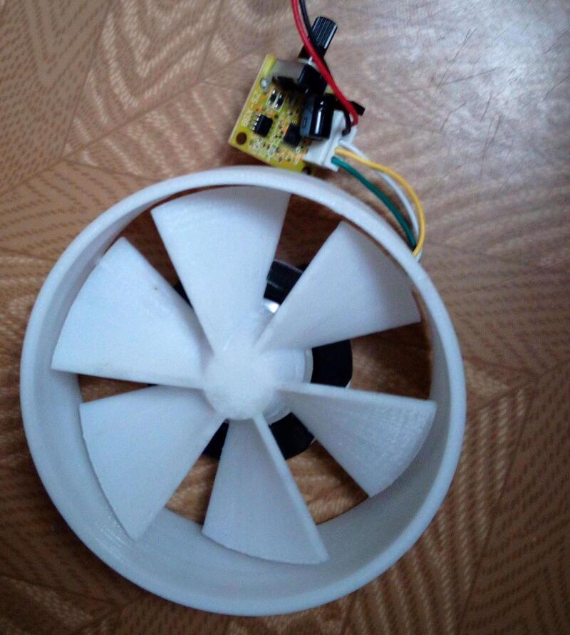 3d модель вентилятор из мотора от HDD для 3d принтера - скачать ...