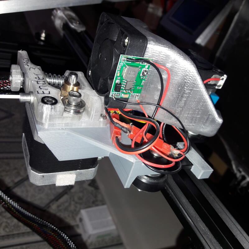3d модель Ender3 директ экструдер и обдув для 3d принтера - скачать ...