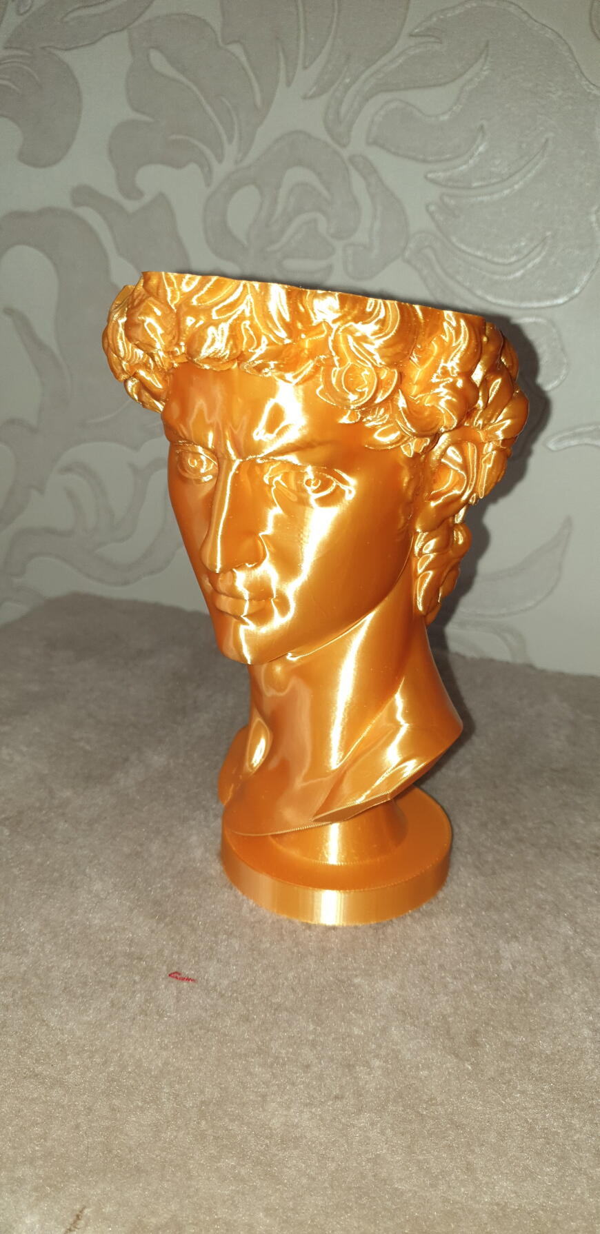 Горшок под цветы - голова Давида