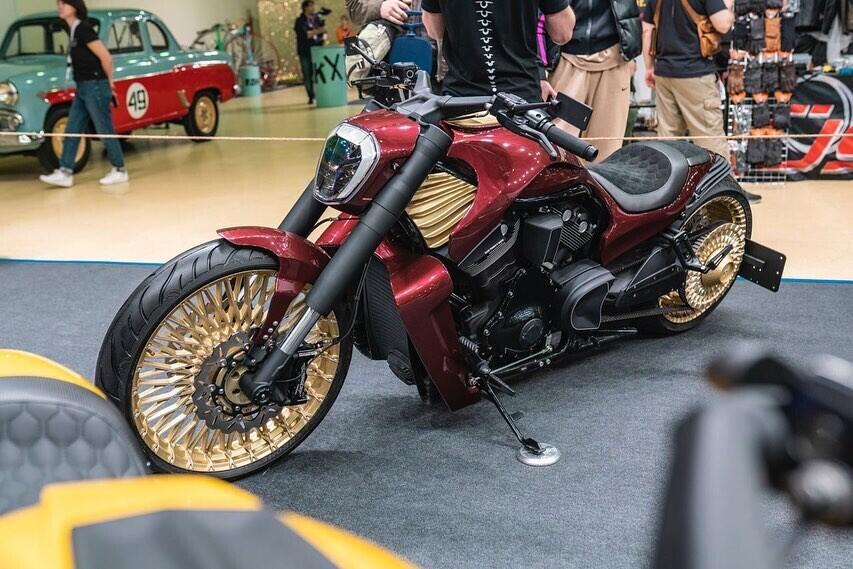 BOX3D Напечатанный обвес Giotto 31 @box39co на базе Harley-Davidson V-rod.