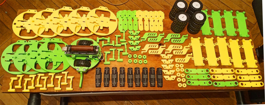 100 деталей, 10 роботов