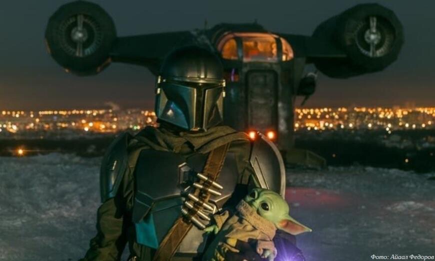 Кажется, они куда-то собрались: в Якутии установили реплику звездолета Razor Crest