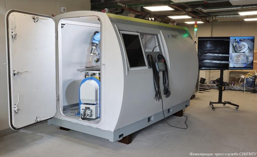 Корабелка демонстрирует 3D-принтер по технологии дугового наплавления на выставке «Металлообработка-2024»