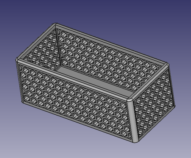 Коробочка для чайных пакетиков с "текстурой" из сот
