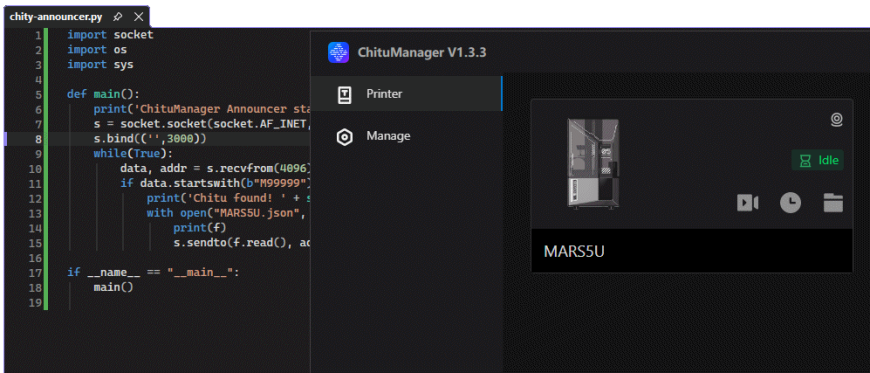 CHITUBOX + Chitu Manager - печатаем из любой сети (SSDP 3.0)