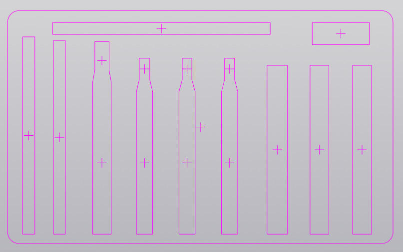 Ложемент под набор для установки заклёпок. Проектирование и результат.